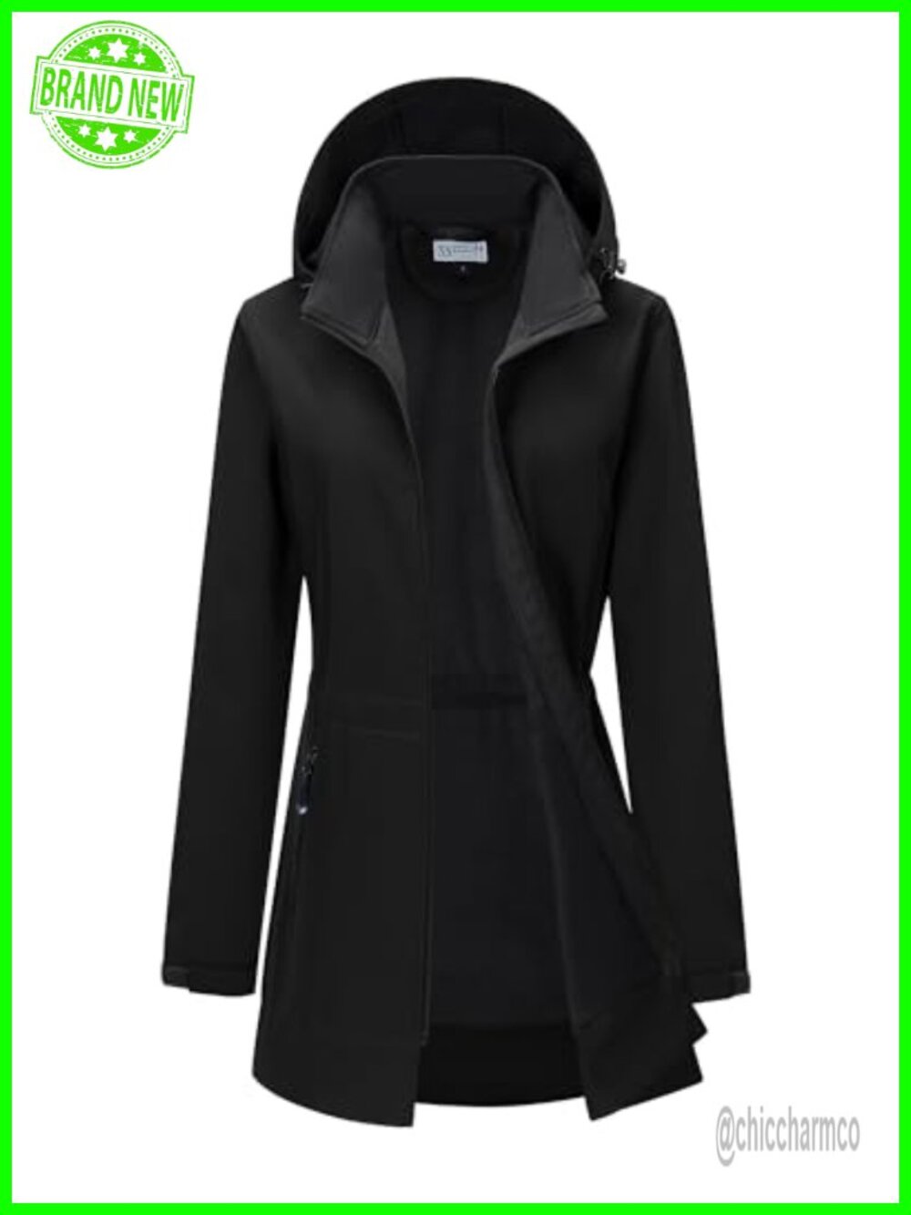 Waterproof Softshell Jacket Hooded Fleece Lined Windbreaker Raincoat